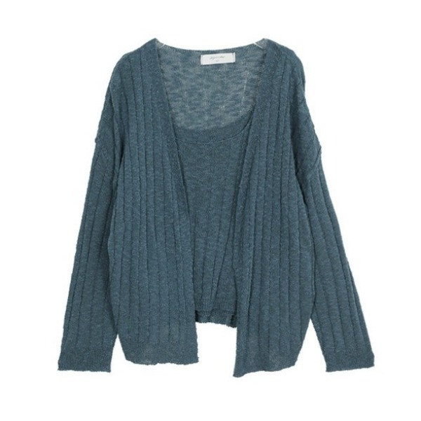 Knitted Cami and Cardigan Set | Most LOVED Korean fashion shopping mall ...