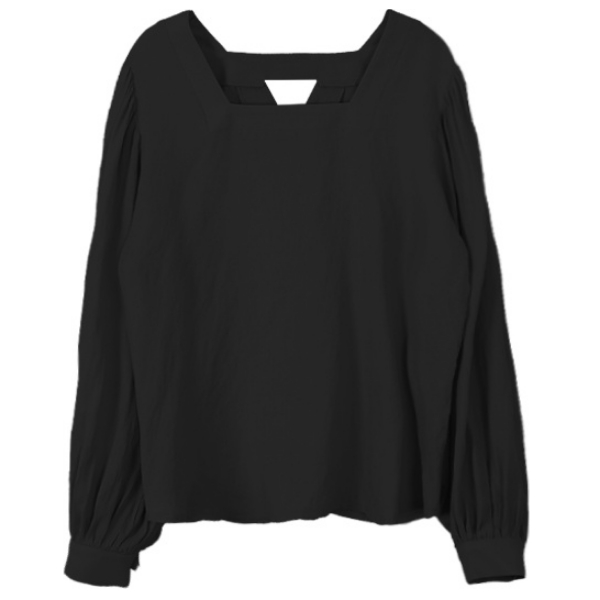 Square Neck Balloon Sleeve Blouse | Most LOVED Korean fashion shopping ...