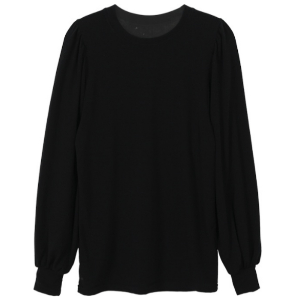 Ballooned Sleeve Solid Tone Blouse | Most LOVED Korean fashion shopping ...